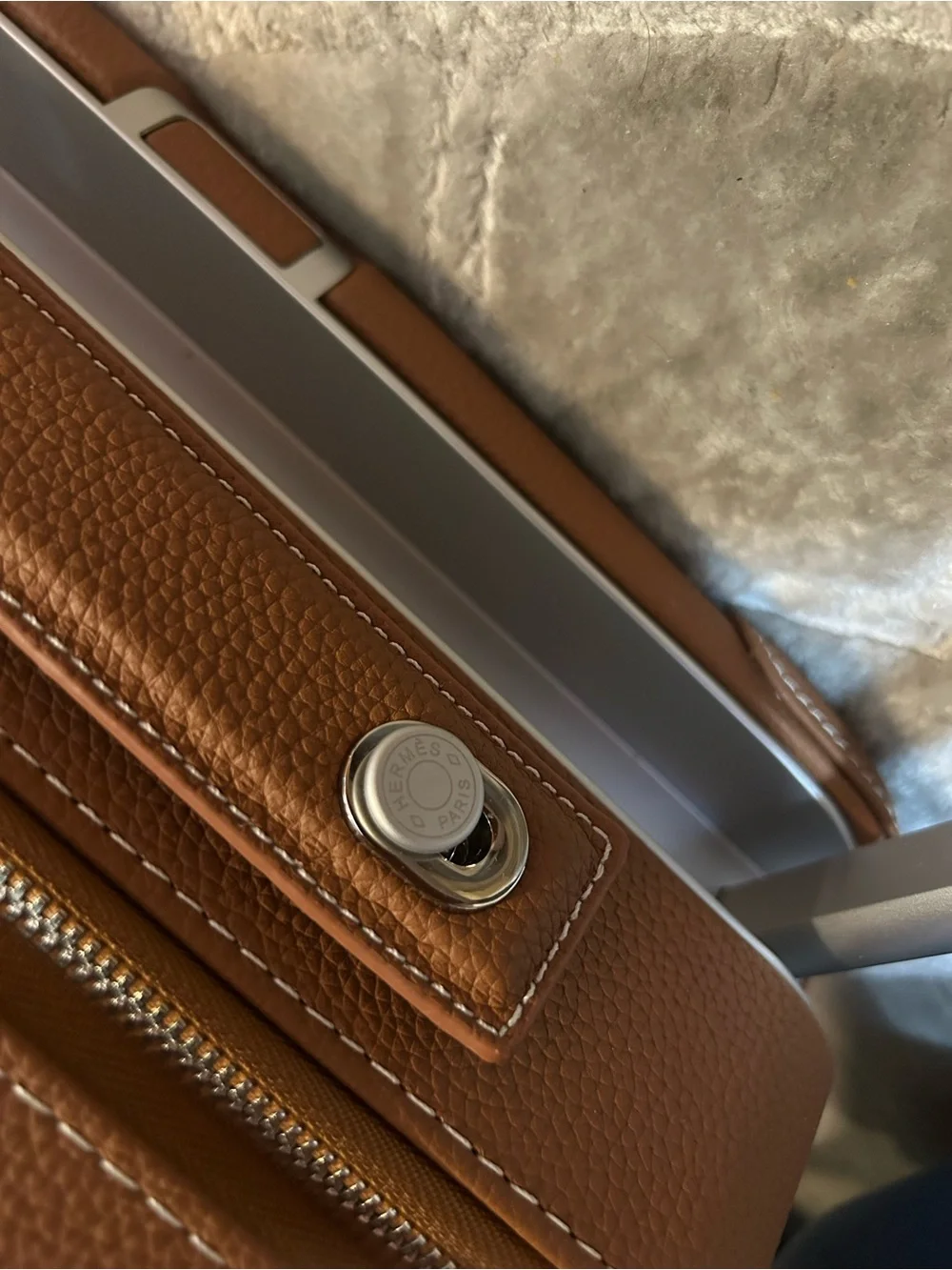 Hermès Luggage set, with trolley, 12hr bag, & charm.